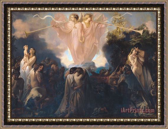 Victor Mottez Resurrection of the Dead Framed Painting