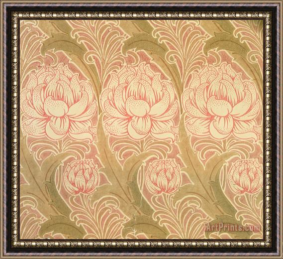 Victorian Voysey Wallpaper Design Framed Print