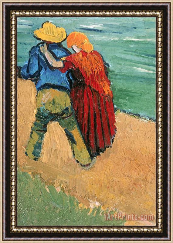 Vincent Van Gogh A Pair of Lovers Framed Painting