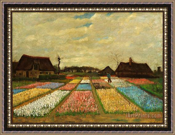 Vincent van Gogh Flower Beds in Holland Framed Painting