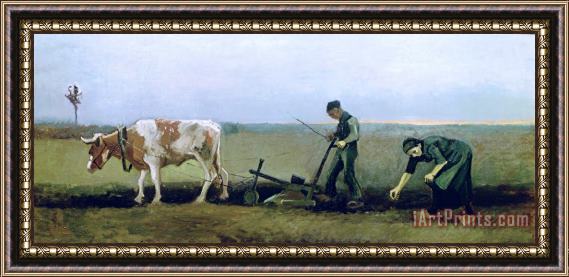 Vincent van Gogh Labourer and Peasant Framed Print