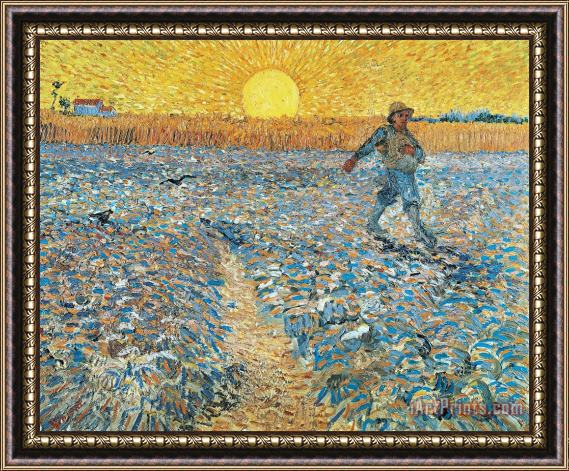 Vincent van Gogh Sower Framed Painting