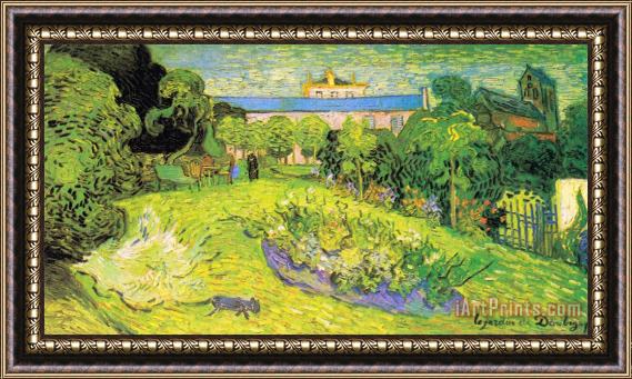 Vincent van Gogh The Garden of Daubigny Framed Painting