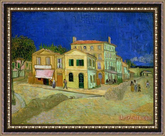 Vincent van Gogh The Yellow House Framed Painting