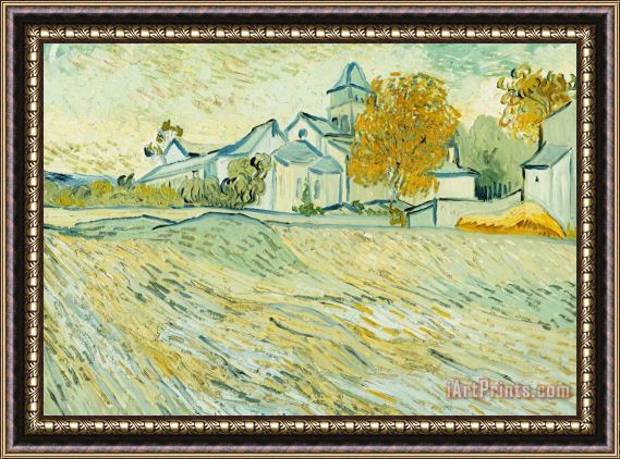 Vincent van Gogh View Of Asylum And Saint-remy Chapel Framed Painting