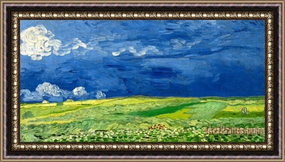 Vincent van Gogh Wheatfield Under Thunderclouds Framed Print