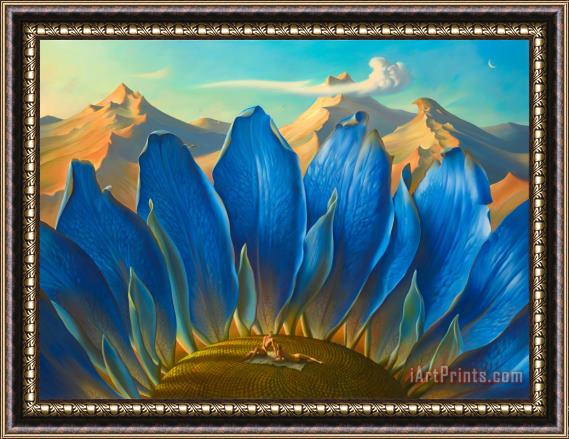 Vladimir Kush Across The Mountains And Into The Trees Framed Print