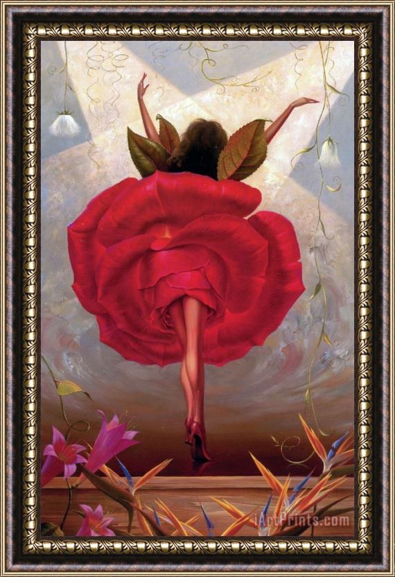 Vladimir Kush Flamingo Dancer II Framed Painting
