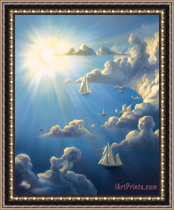 Vladimir Kush Heavenly Harbor Framed Print