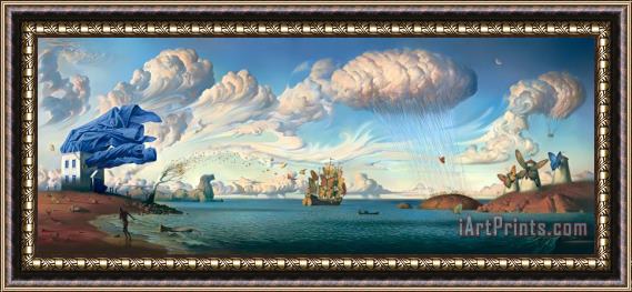 Vladimir Kush Metaphorical Journey Framed Painting