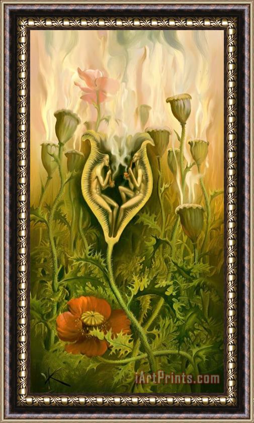 Vladimir Kush Opium Lovers Framed Print