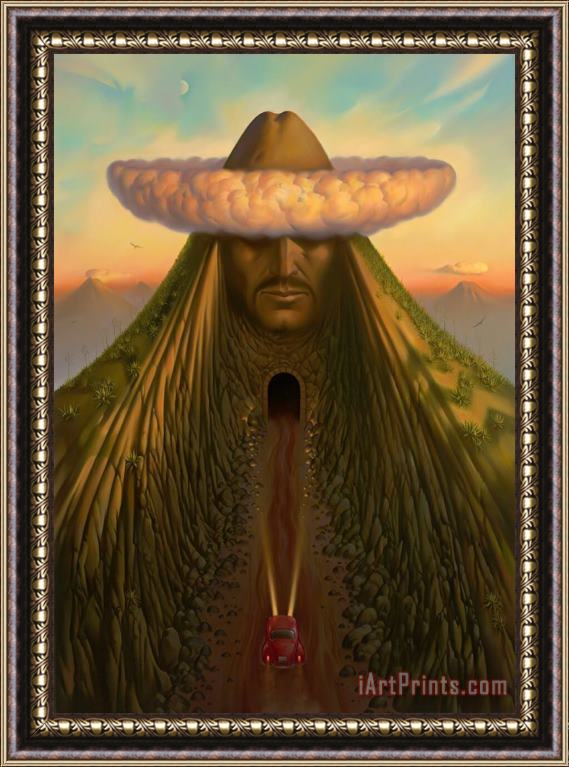 Vladimir Kush Road to Mexico Framed Painting