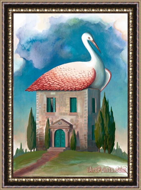 Vladimir Kush Tuscan Nest Framed Painting
