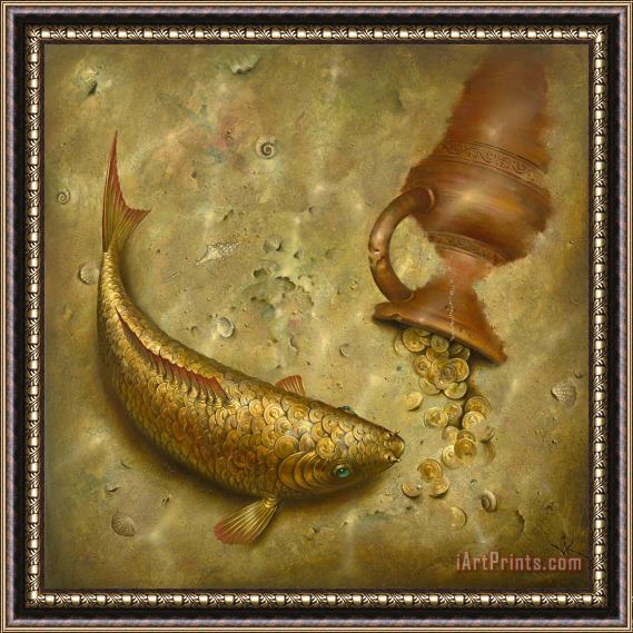 Vladimir Kush What The Fish Was Silent About Framed Print