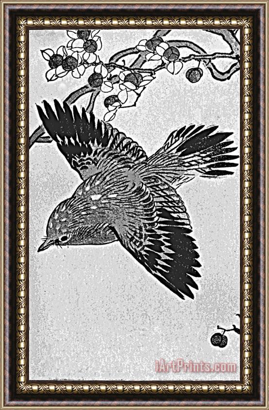 Walter Crane Japanese Drawing Of A Bird Framed Print