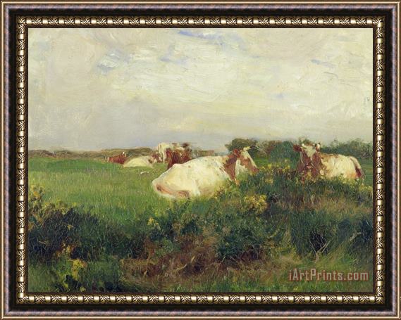 Walter Frederick Osborne Cows in Field Framed Print