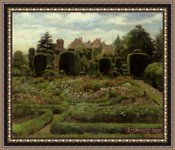 Walter Frederick Roofe Tyndale The Topiary Gardens Levens Hall Cumbria Framed Print
