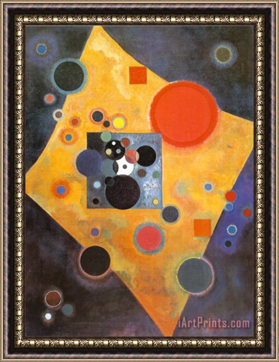 Wassily Kandinsky Akzent in Rosa Framed Painting