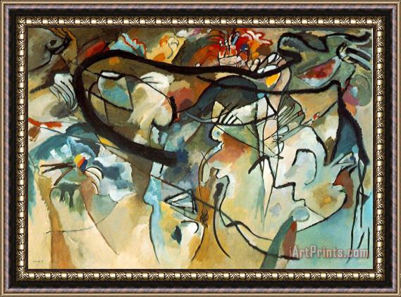 Wassily Kandinsky Composition V 1911 Framed Painting