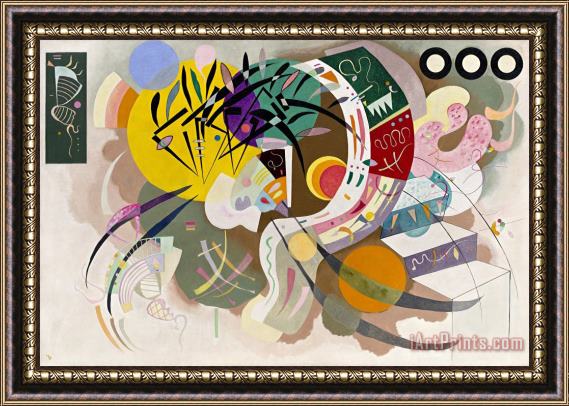Wassily Kandinsky Dominant Curve Framed Painting