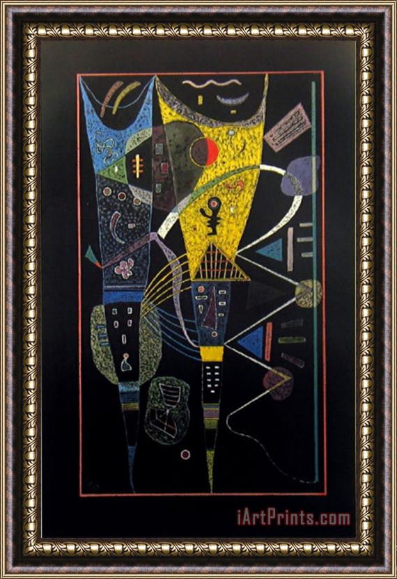 Wassily Kandinsky La Tension Double 1938 Framed Painting