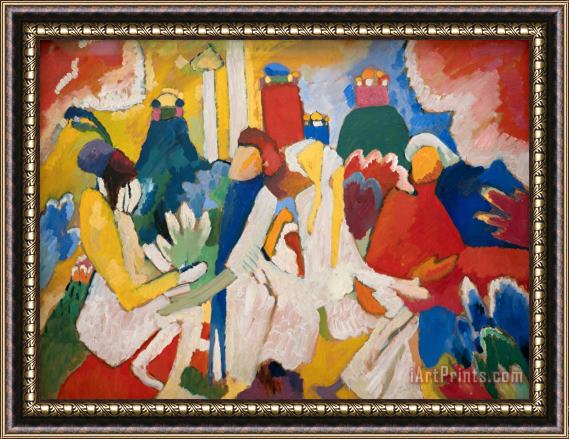 Wassily Kandinsky Nœud Rouge Framed Painting