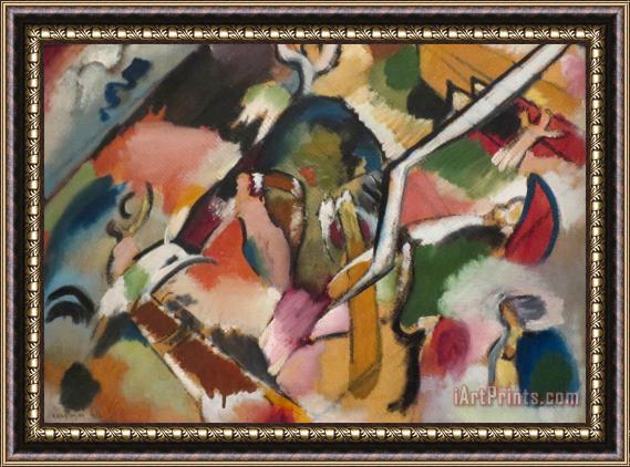 Wassily Kandinsky Sketch for Deluge Framed Painting