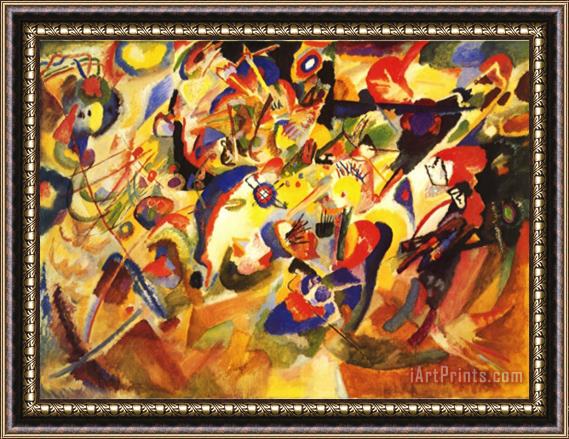 Wassily Kandinsky Study for Komposition Vii Framed Painting
