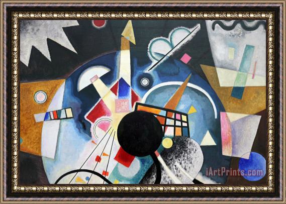 Wassily Kandinsky Un Centro, 1924 Framed Painting