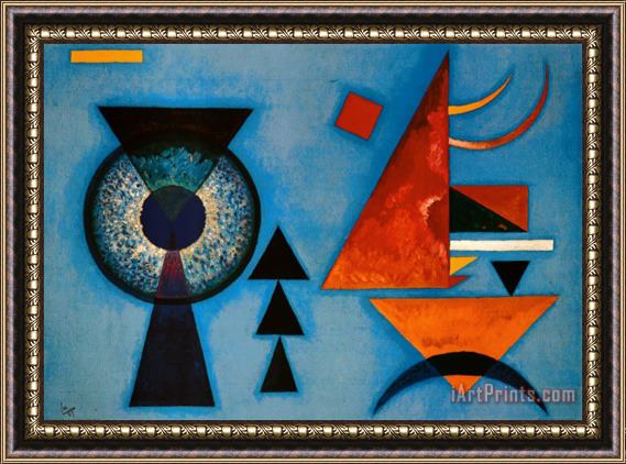Wassily Kandinsky Weiches Hart Framed Painting