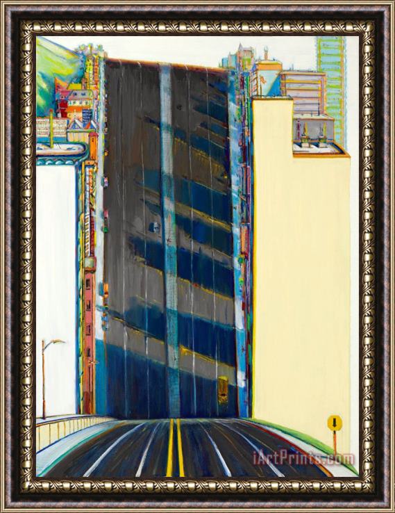 Wayne Thiebaud City Downgrade, 2001 Framed Print