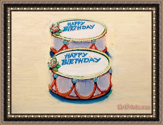 Wayne Thiebaud Happy Birthday, 1962 Framed Print