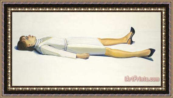 Wayne Thiebaud Supine Woman Framed Painting