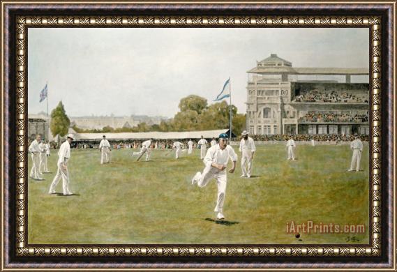 W.B. Wollen Cricket at Lords Framed Print