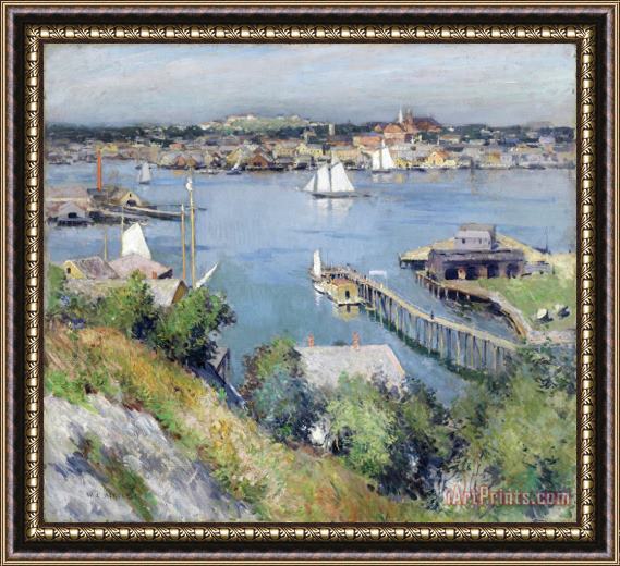 Willard Leroy Metcalf Gloucester Harbor Framed Print