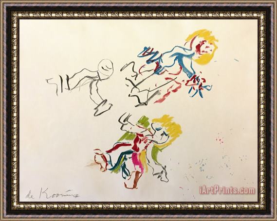 Willem De Kooning Composition for Lisa, 1984 Framed Painting