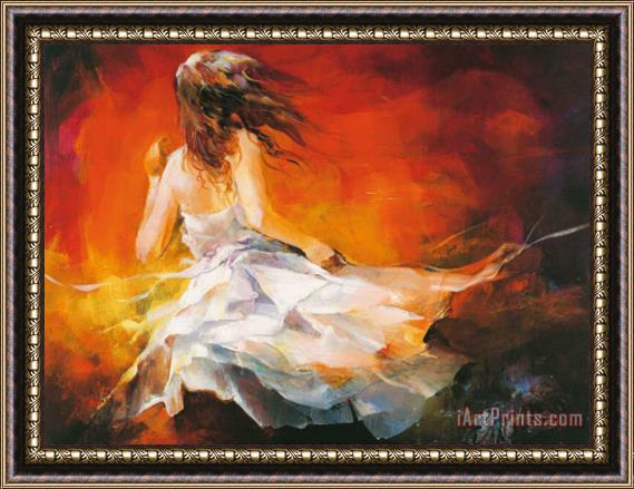 willem haenraets Young Girl Ii Framed Painting