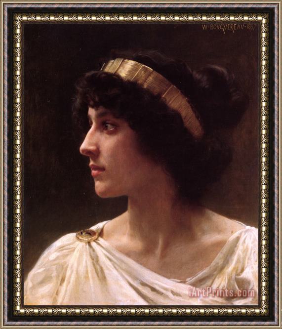 William Adolphe Bouguereau Irene Framed Painting