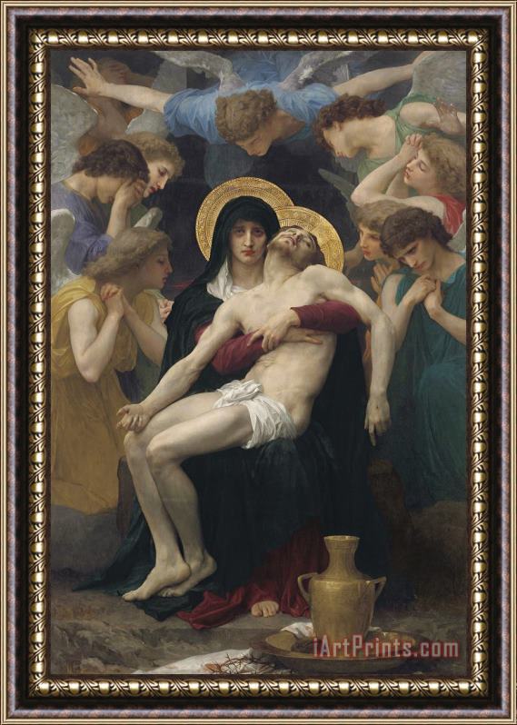 William Adolphe Bouguereau Pieta Framed Painting