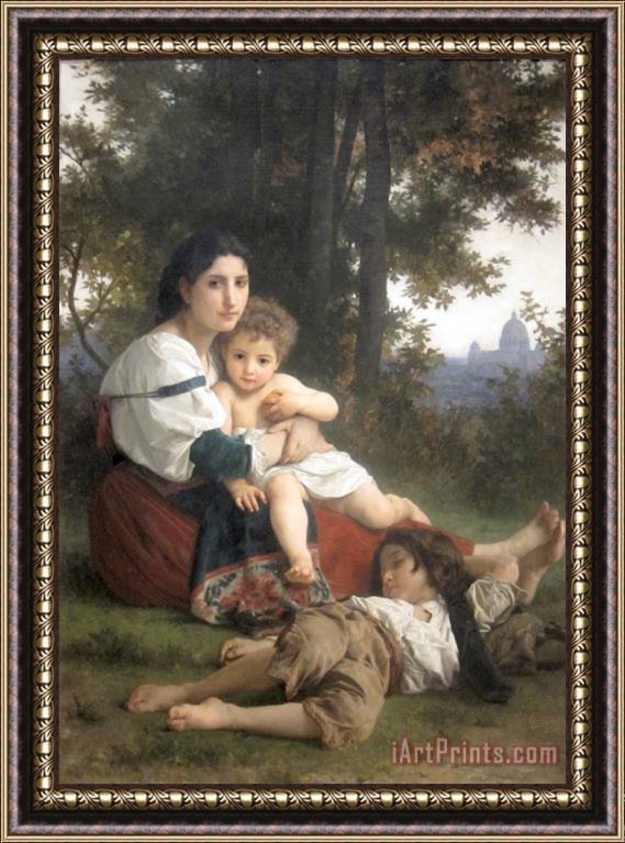 William Adolphe Bouguereau Rest Framed Print