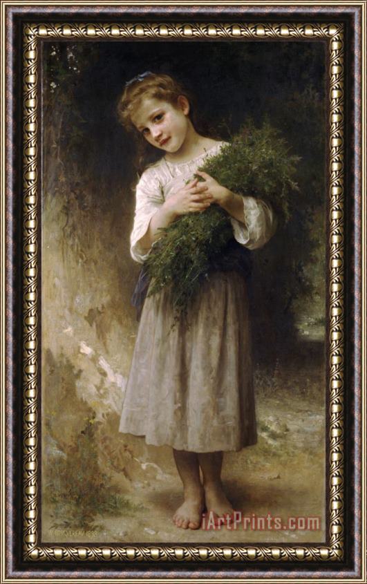 William Adolphe Bouguereau Returned From The Fields Framed Painting