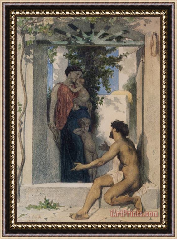 William Adolphe Bouguereau Roman Charity Framed Print