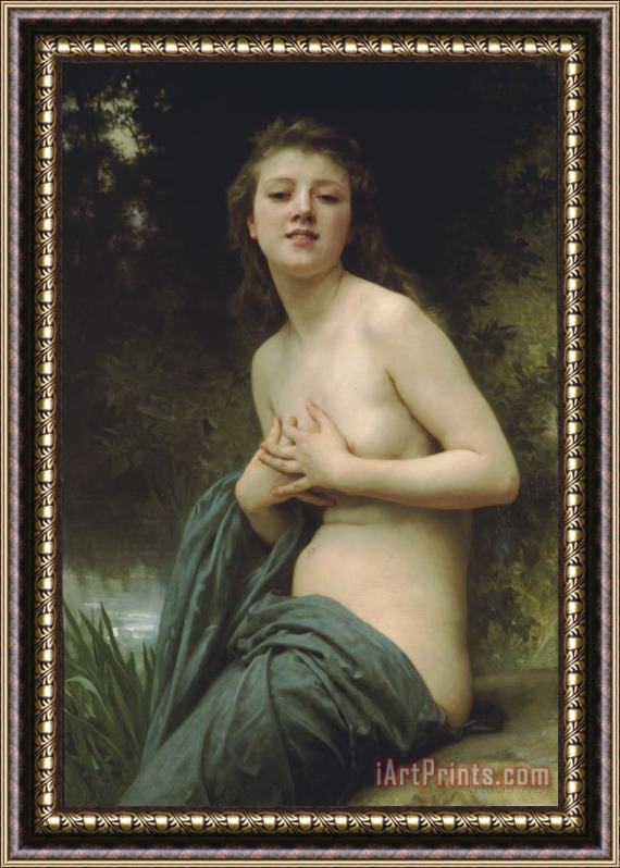 William Adolphe Bouguereau Spring Breeze Framed Painting