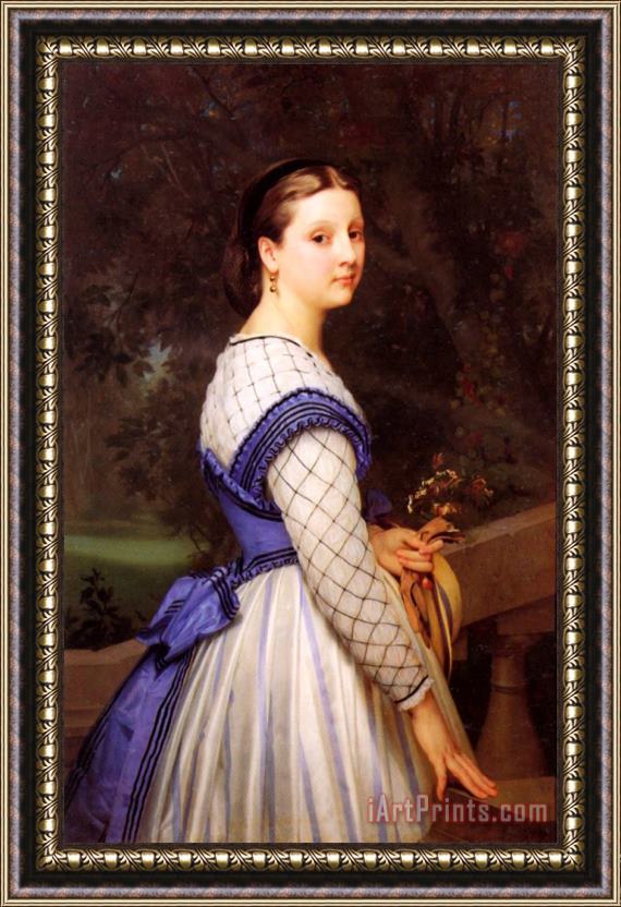 William Adolphe Bouguereau The Countess De Montholon Framed Painting