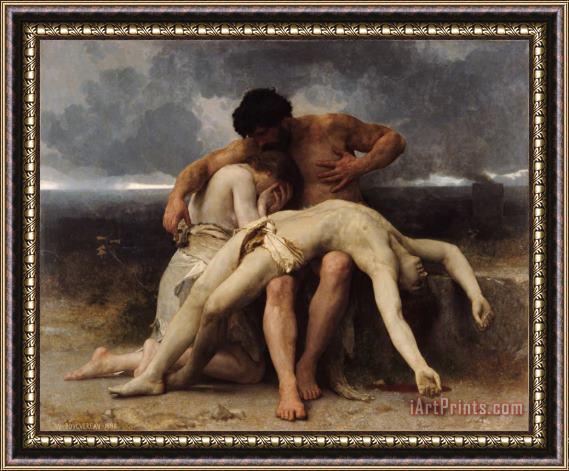 William Adolphe Bouguereau The First Mourning Framed Print