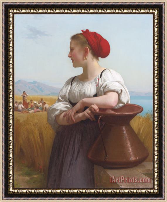 William Adolphe Bouguereau The Harvester Framed Painting