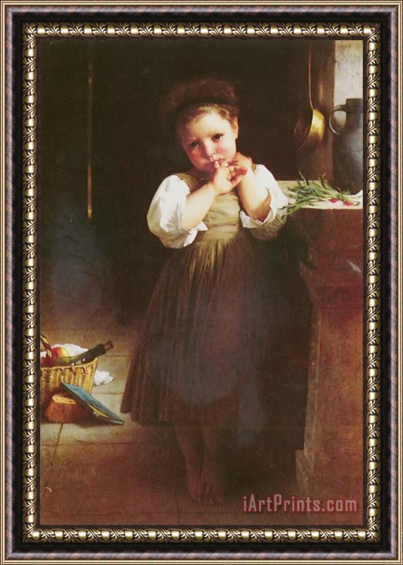 William Adolphe Bouguereau The Little Sulk Framed Print