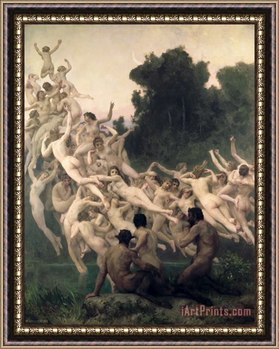 William Adolphe Bouguereau The Oreads Framed Print