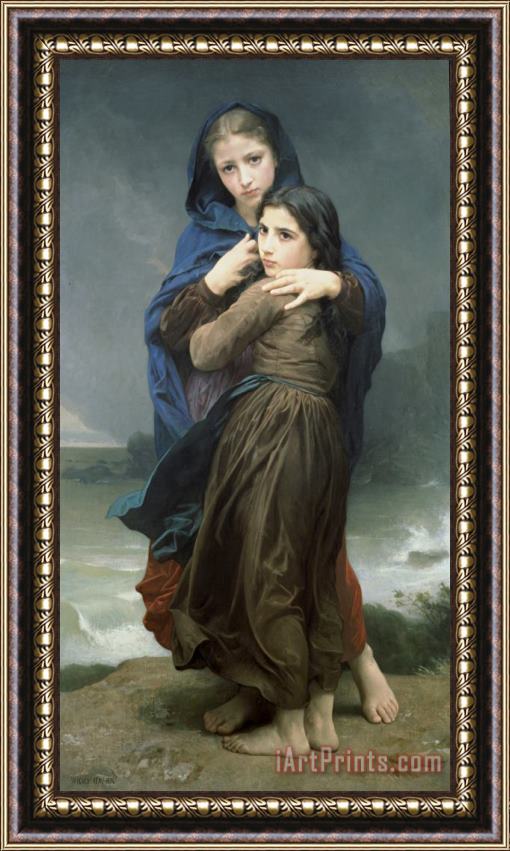 William Adolphe Bouguereau The Storm Framed Print