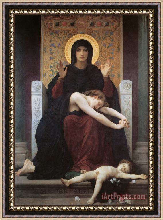 William Adolphe Bouguereau The Virgin of Consolation Framed Painting